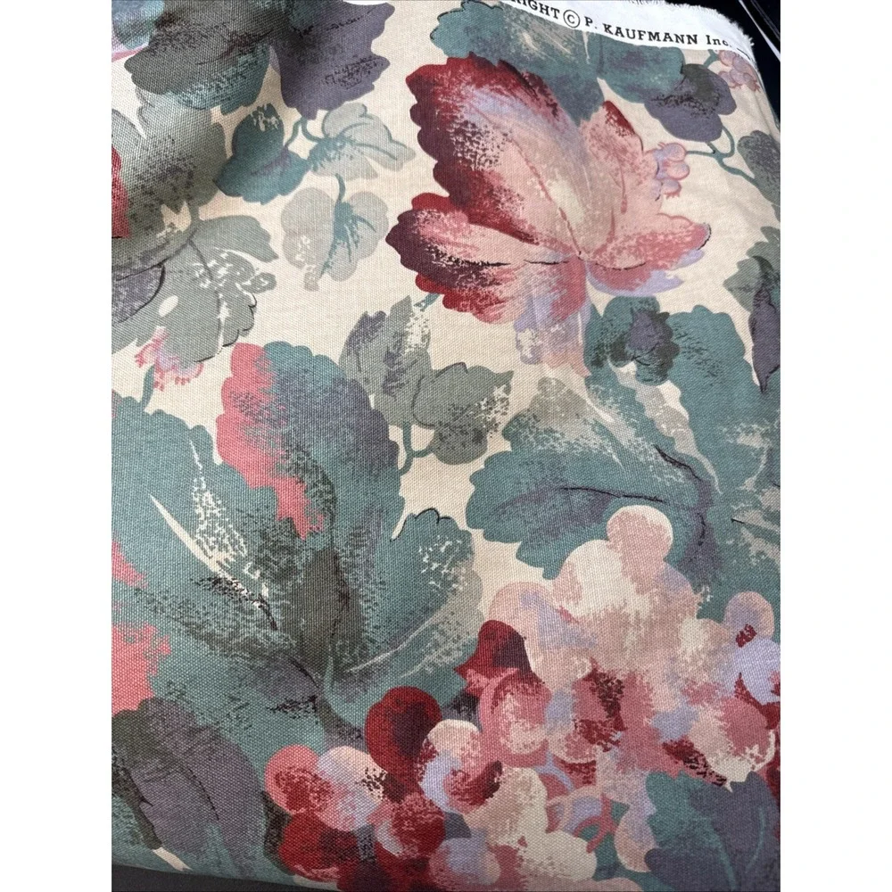 Green Purple Grape Vine Fruit Kaufmann Upholstery Decor Fabric 54 In wide 12+ Yd